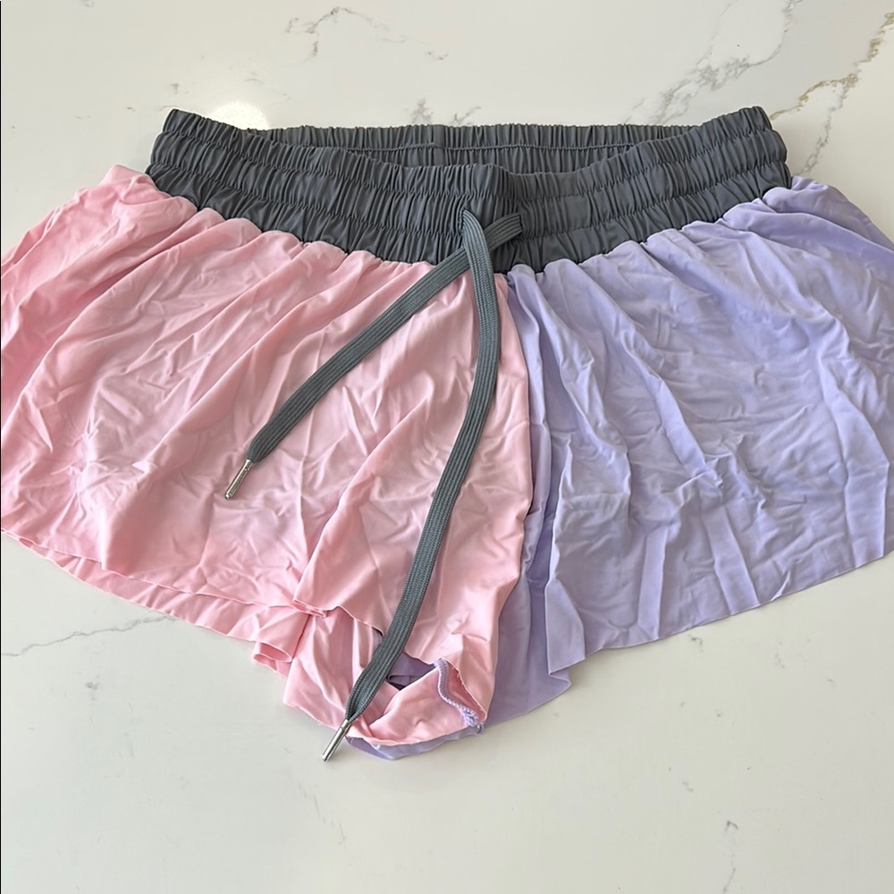 Pink and Purple Women's Shorts